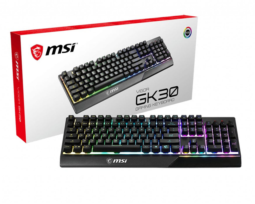 EAN 4719072646936 - MSI Vigor GK30 teclado Juego USB QWERTY Internacional de EE.UU. Negro imagen 1