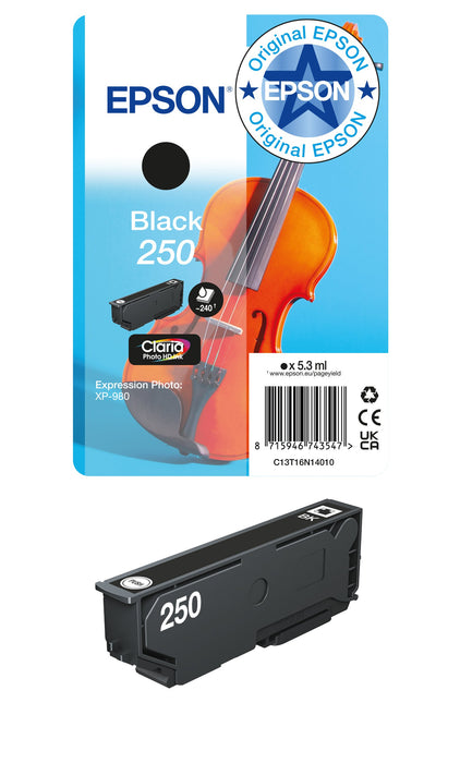 EAN 8715946743547 - Epson 250 Violin Claria Photo HD cartucho de tinta 1 pieza(s) Original Rendimiento estándar imagen 2