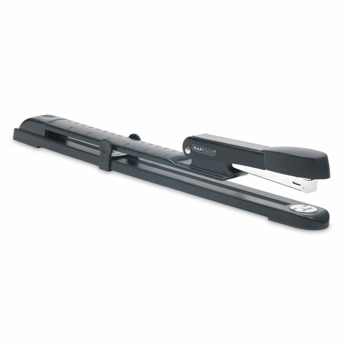 Rapesco Marlin Long Arm Metal Negro Grapado Plano