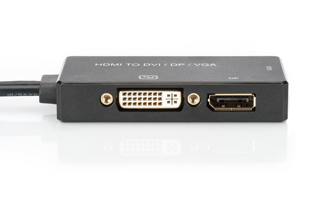 EAN 4016032433866 - Digitus AK-330403-002-S adaptador de cable de vídeo 0,2 m HDMI tipo A (Estándar) DVI-D Negro imagen 3
