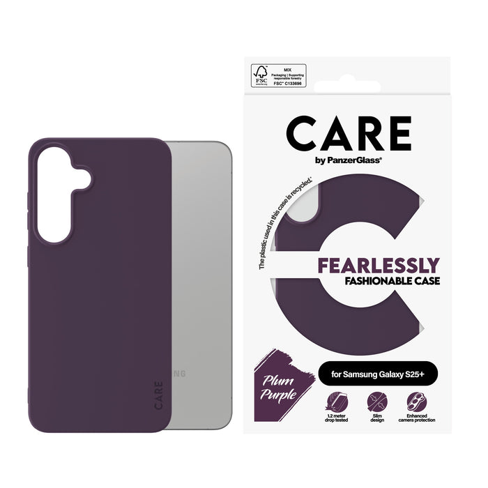 EAN 5715685016363 - PanzerGlass CARE™ by ® Case Plum Purple Samsung Galaxy S25+ funda para teléfono móvil Púrpura imagen 2
