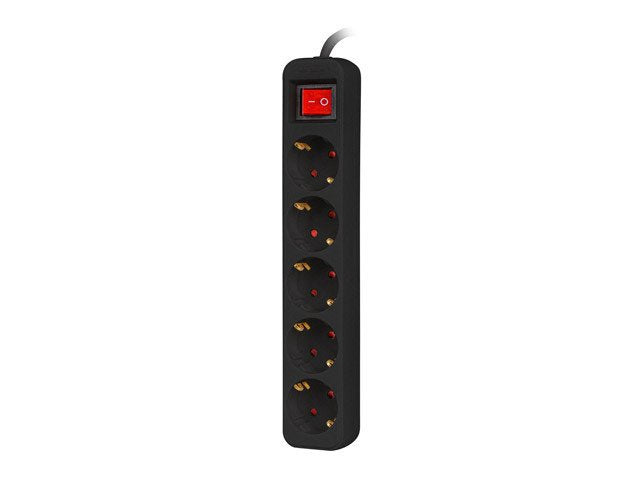 EAN 5901969429176 - Lanberg PS1-05F-0300-BK base múltiple 3 m 5 salidas AC Interior Negro imagen 3