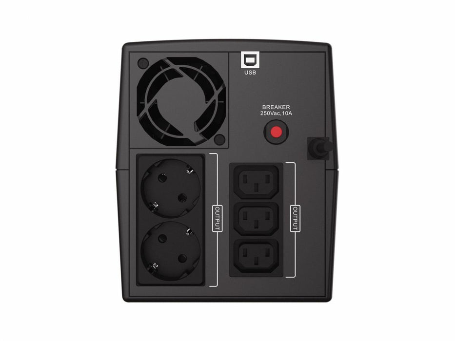 EAN 4015867235256 - Conceptronic ZEUS08EM sistema de alimentación ininterrumpida (UPS) Línea interactiva 1,5 kVA 900 W 5 sali imagen 2