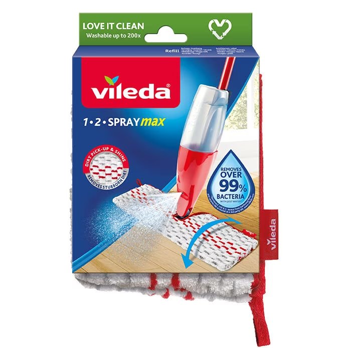 EAN 4023103199217 - Vileda 164016 accesorio para trapeador Bayeta para mopa Rojo, Blanco imagen 1