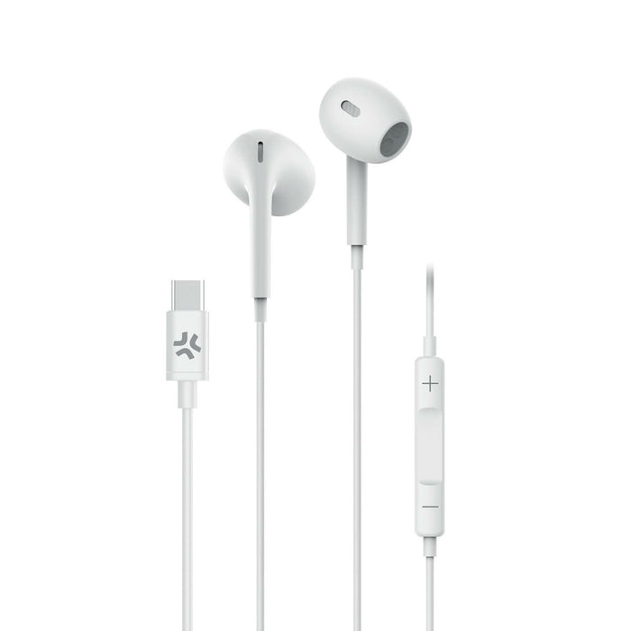 EAN 8021735208136 - Celly UP1300TYPECWH auricular y casco Auriculares Alámbrico Dentro de oído Llamadas/Música USB Tipo C Bla imagen 1