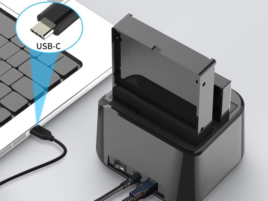 EAN 4015867228661 - Conceptronic DONN12B base de conexión para disco duro USB 3.2 Gen 1 (3.1 Gen 1) Type-B Negro imagen 4