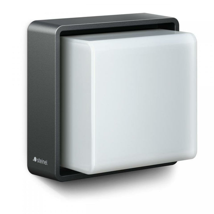 Aplique De Exterior Con Sensor L845 Led Ihf 9w Plata