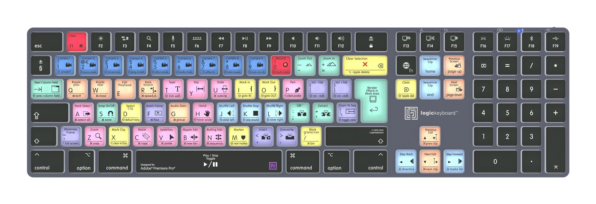 EAN 5707795022167 - Logickeyboard LKB-PPROCC-TM-UK teclado Oficina Bluetooth QWERTY Inglés Gris, Titanio imagen 1