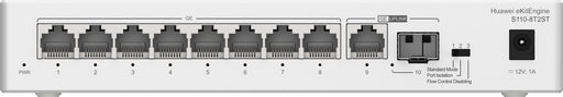EAN 2518062416434 - HUAWEI eKit S110 Series S110-8T2ST No administrado L2 Gigabit Ethernet (10/100/1000) Gris imagen 1