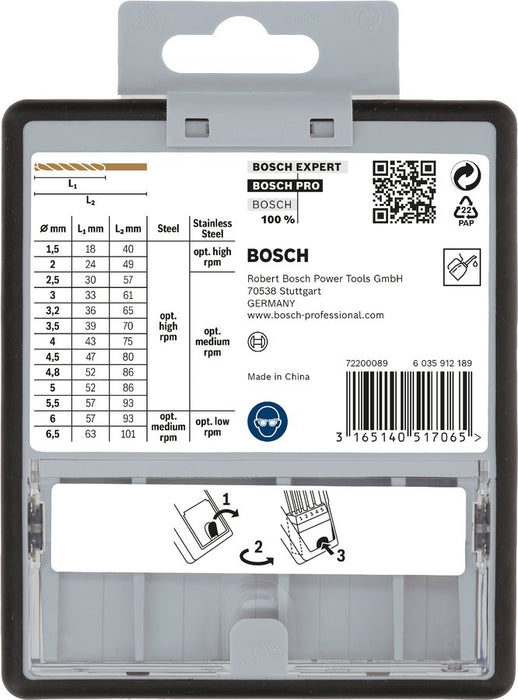 EAN 3165140517065 - Bosch 2 607 019 926 broca Juego de brocas 13 pieza(s) imagen 6