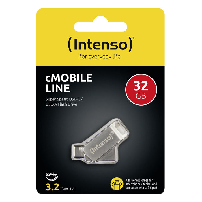 EAN 4034303025053 - Intenso cMobile Line unidad flash USB 32 GB USB Type-A / USB Type-C 3.2 Gen 1 (3.1 Gen 1) Plata imagen 8