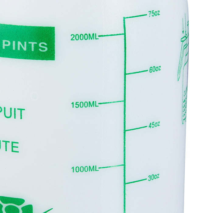 Relaxdays Pumpsprühflasche, 2 L Blanco, Verde