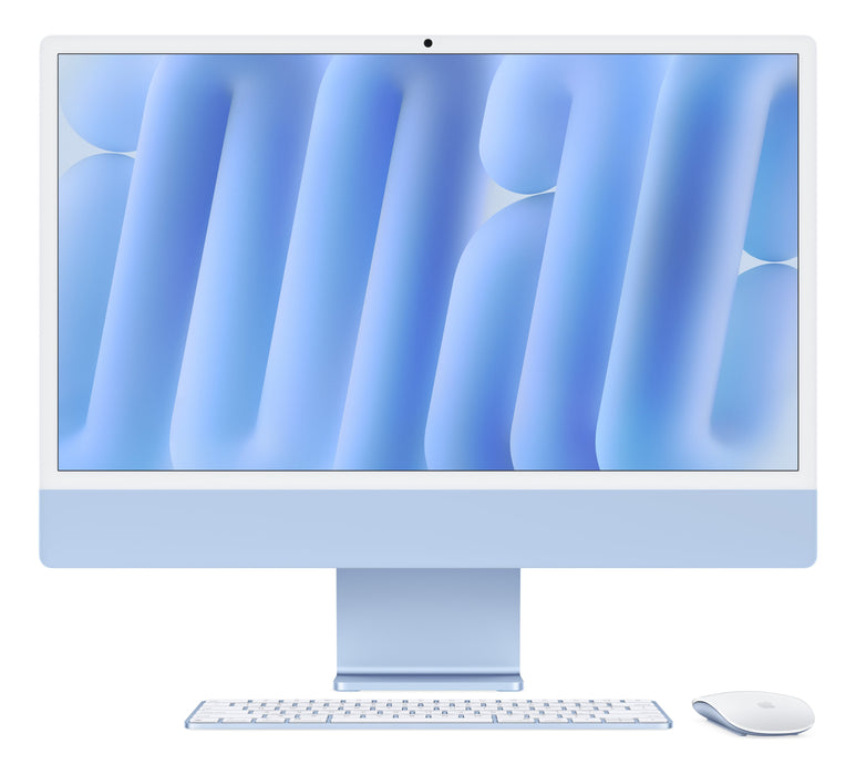 Imac Z1e5 59.62cm 23.5zoll Standardglas M4 8c Cpu 8c Gpu 16c N.E. 16gb 256gb Ssd Gbit Eth Mm Makey De Blau