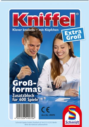Schmidt Kniffelblock Extra Grande Würfelspiel