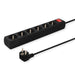 EAN 5901986044659 - Savio LZ-01 Listwa zasilajca, 5 gniazd, 1,5m 5 salidas AC Tipo C 2500 W Negro imagen 1