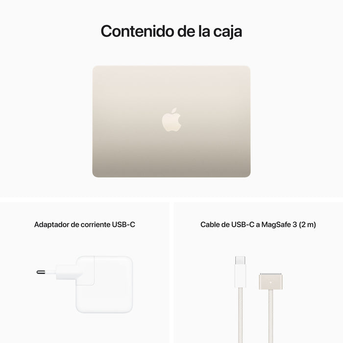 EAN 0195949900105 - Apple MacBook Air Apple M M2 Portátil 34,5 cm (13.6") 16 GB 256 GB SSD Wi-Fi 6 (802.11ax) macOS Sonoma Be imagen 11