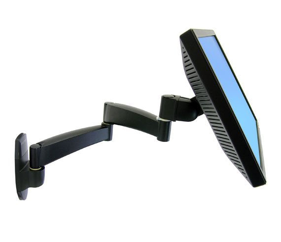 EAN 0698833010619 - Ergotron 200 Series Wall Mount Arm, 2 Extensions 61 cm (24") Pared Negro imagen 1