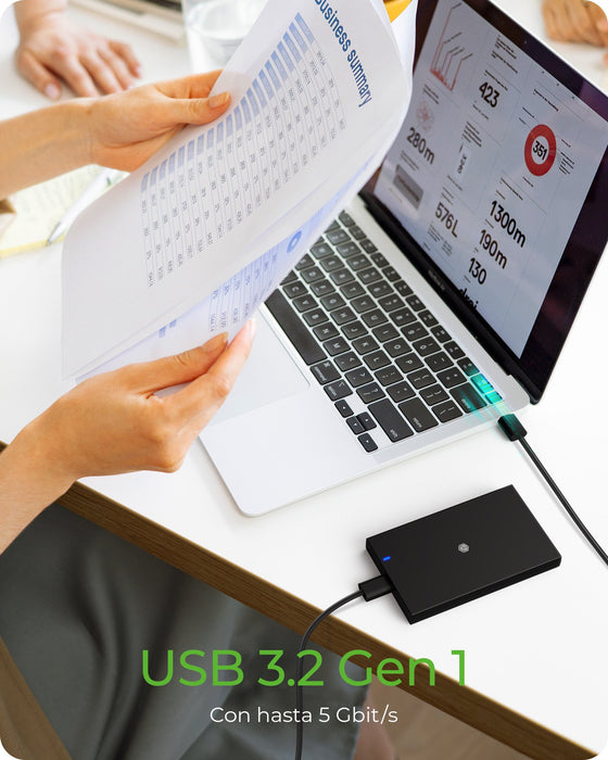 EAN 4250078172932 - ICY BOX IB-200T-C3 Caja externa para unidad de estado sólido (SSD) Negro 2.5" imagen 6