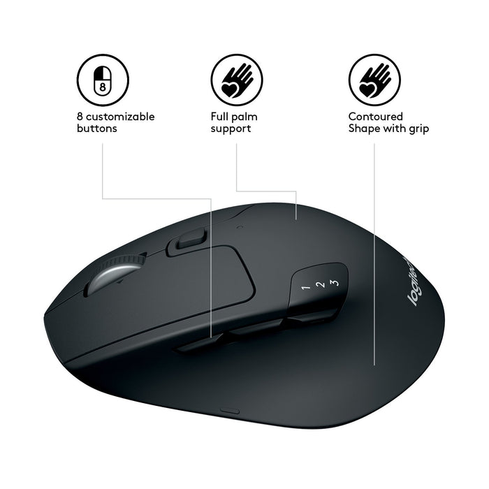 EAN 5099206065086 - Logitech 910-004791 ratón Oficina mano derecha RF Wireless + Bluetooth Óptico 1000 DPI imagen 13