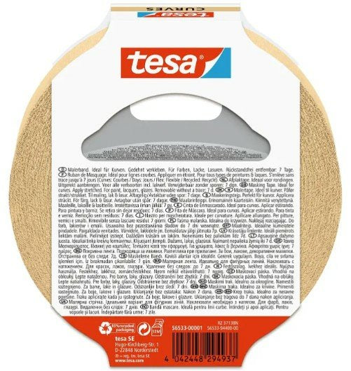 Tesa Cinta De Pintor Kurven 25m X 25mm