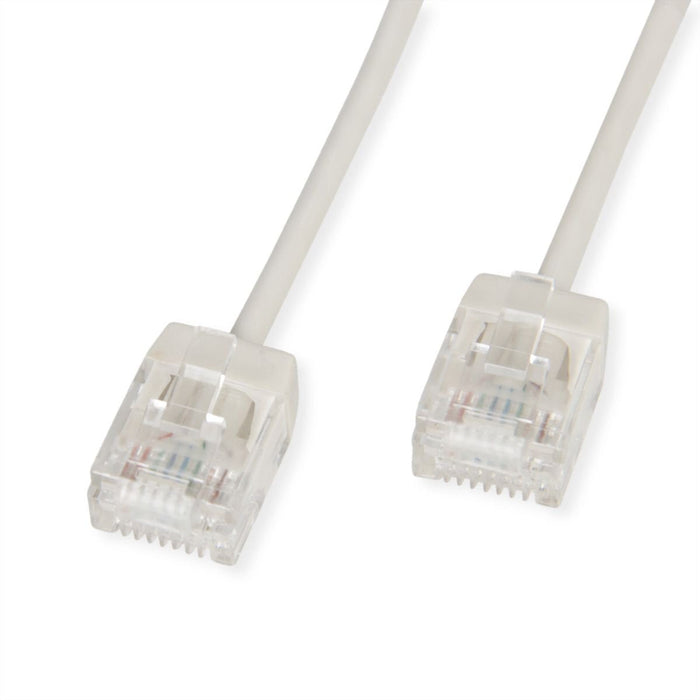 Roline Utp Datacenter Cable De Red Cat.6a (Class Ea), Lsoh, Slim, Extra Kurzer Stecker, Grau, 1,5 M