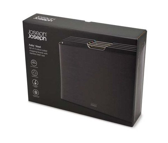 EAN 5028420001204 - Joseph Joseph Folio Steel tabla de cocina para cortar Rectangular Carbono imagen 2