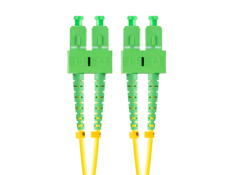 EAN 5901969430943 - Lanberg FO-SASA-SD11-0050-YE Cable de fibra óptica e InfiniBand 5 m SC Verde, Amarillo imagen 1