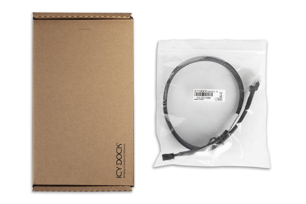 Icydock Cable Slimsas 4i To Oculink 4i Cable, Pcle 4.0, 0.5m