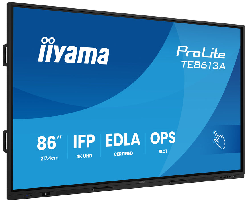 EAN 4948570125753 - iiyama TE8613A-B2AG pantalla de señalización Diseño de quiosco 2,17 m (85.6") Wifi 500 cd / m² 4K Ultra H imagen 1