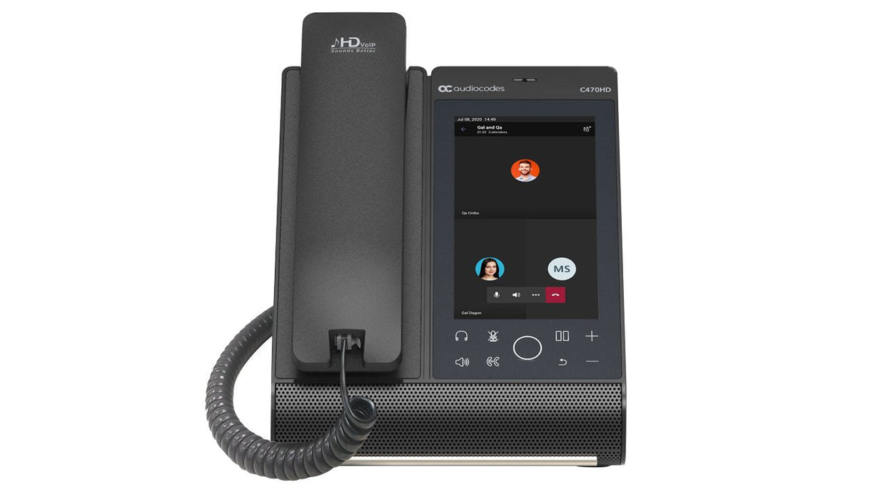 Audiocodes Teams C470hd Total Touch Ip-Phone Poe Gbe With Integrated Bt And Dual Band Wifi