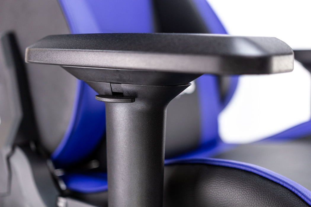 Talius Silla Caiman V2 Gaming Negra/Azul, Reposapies, 4d, Frog