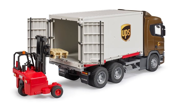 EAN 4001702035822 - BRUDER SCANIA Super 560R UPS Logistics Truck imagen 4