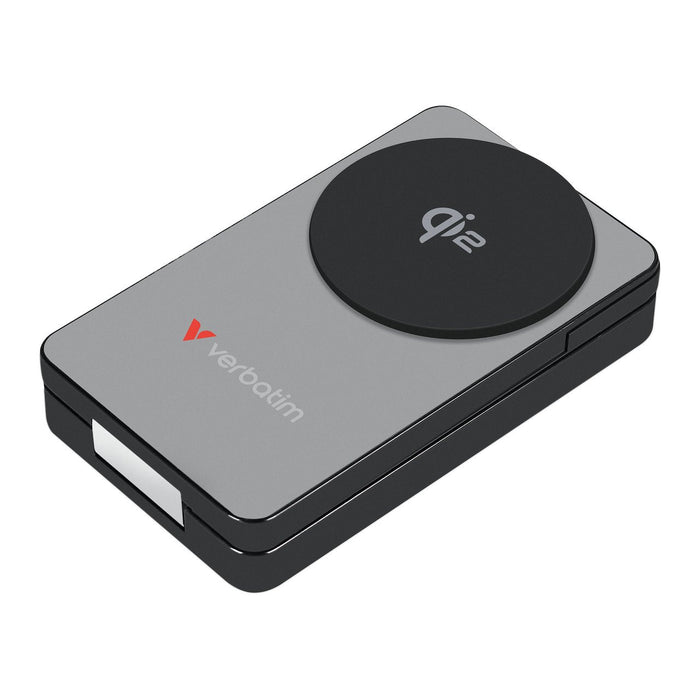 Verbatim Charge´N´Go Qi2 Power Bank 10000 Mah Gris