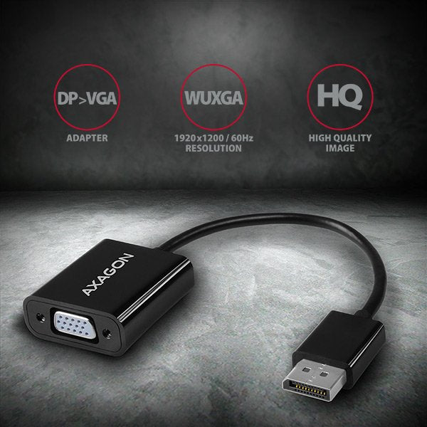 EAN 8595247904386 - Axagon RVD-VGN adaptador de cable de vídeo 0,15 m DisplayPort VGA (D-Sub) Negro imagen 2