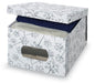 EAN 8001410071156 - Domopak 916060 caja de almacenaje Rectangular Caja de cartón, Cloruro de polivinilo Gris, Blanco imagen 1