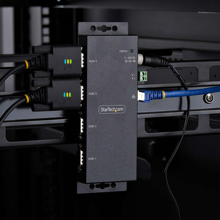 EAN 0065030906012 - StarTech.com I43-SERIAL-ETHERNET convertidor, repetidor y aislador en serie RS-232 RJ-45 Negro imagen 7