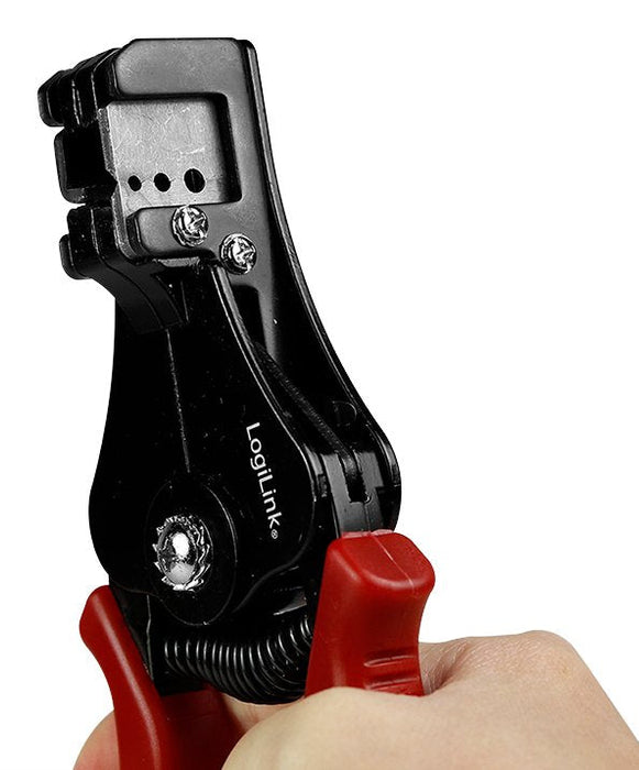 Logilink Pht0102 Crimpadora Herramienta Pelacables Negro, Rojo