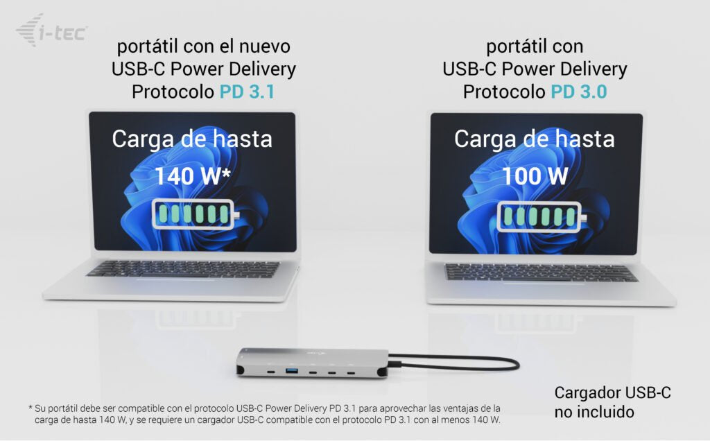 EAN 8595611707254 - i-tec Metal C31NANOTRIPLEDOCKPD base para portátil y replicador de puertos Alámbrico USB 3.2 Gen 1 (3.1 G imagen 10