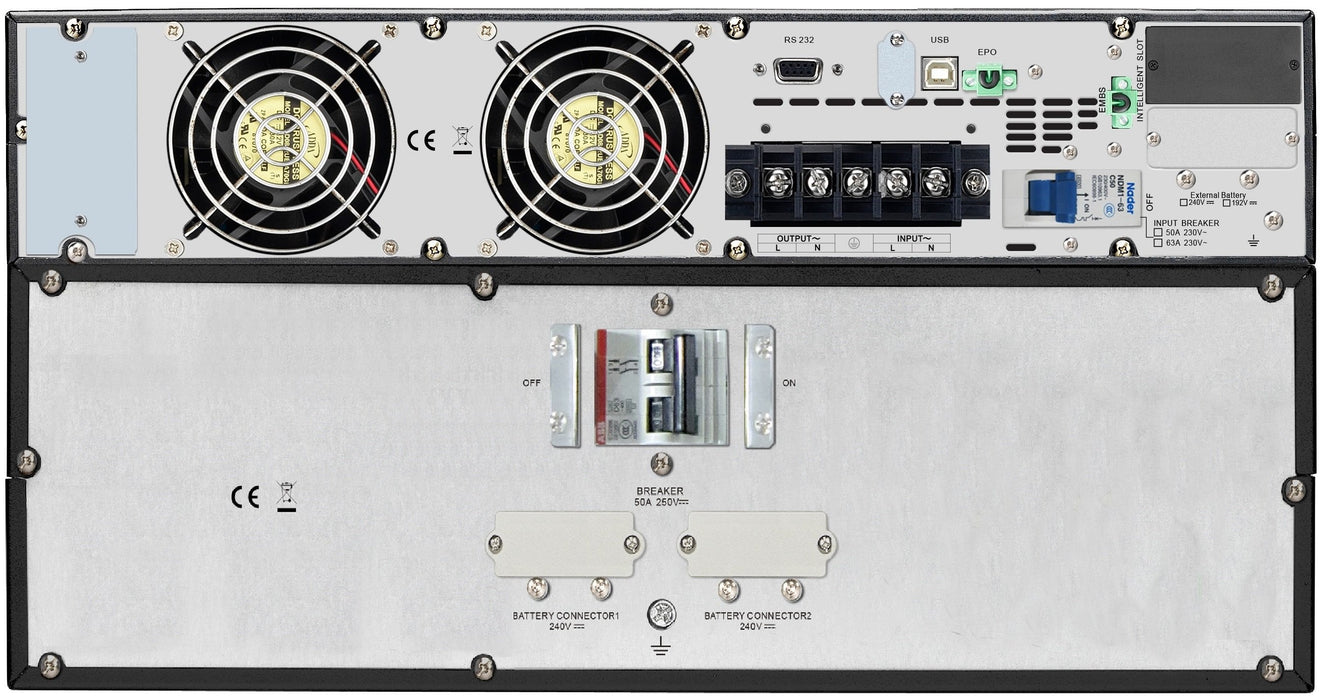 EAN 731304346180 - APC SRV10KRILRK sistema de alimentación ininterrumpida (UPS) Doble conversión (en línea) 10 kVA 10000 W imagen 2