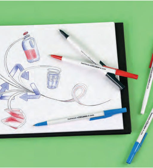 EAN 3026981876783 - Papermate Kilometrico Recycled Negro Bolígrafo Medio 8 pieza(s) imagen 2