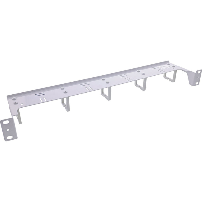 Inline® 19" Cable Management Panel, 5 Plastic Brackets Horizontal, Ral7035 Gris