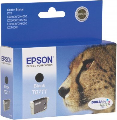 EAN 8715946329727 - Epson Cheetah T0711 black ink cartridge cartucho de tinta Original Negro imagen 1