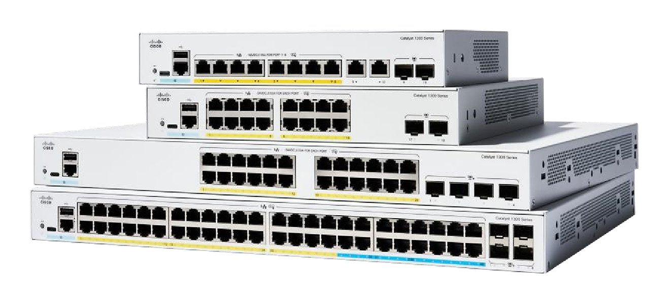 Cisco Catalyst 1300x-48t-4x - Switch - L3 - Managed - 4 X 10 Gigabit Sfp28 + 48 X 10 100 1000base-T - An Rack Montierbar