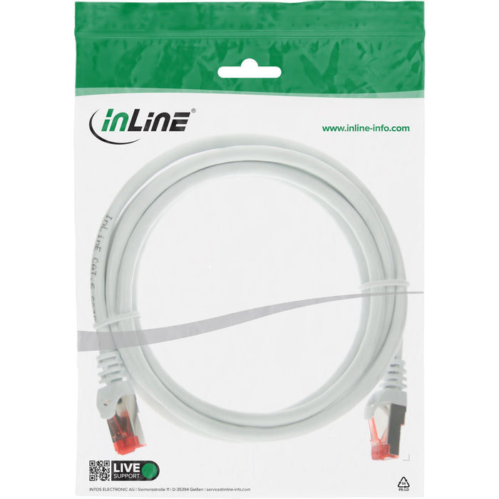Cable De Red Inline S/Ftp Pimf Cat.6 250mhz Pvc Cobre Blanco 3m