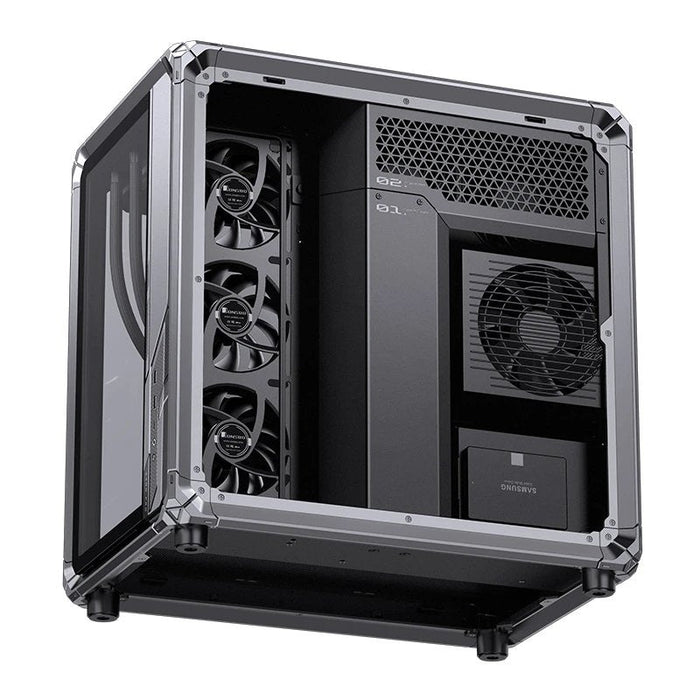 Caja Atx Jonsbo X400 Pro Cristal Templado Curvo Gris
