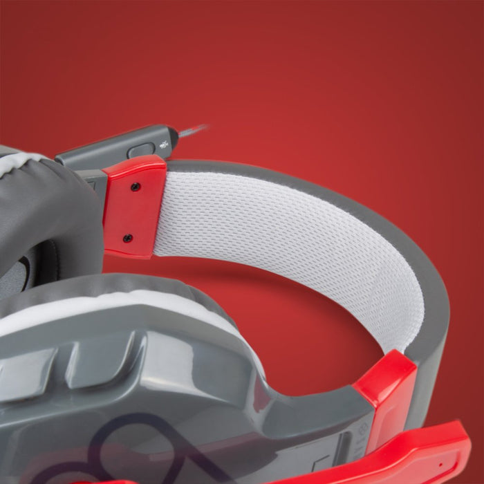 EAN 8436563093333 - Blade Gaming Samus Auriculares Alámbrico Diadema Juego Negro, Gris, Rojo imagen 4