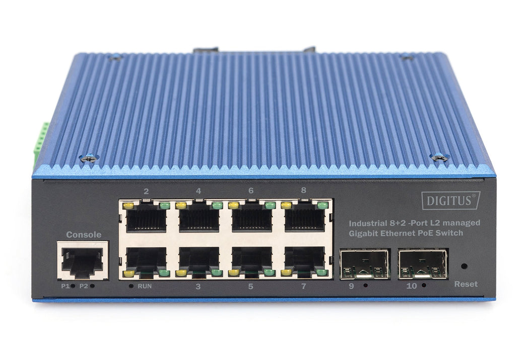 EAN 4016032490210 - Digitus DN-651157 switch Gigabit Ethernet (10/100/1000) Negro, Azul imagen 3