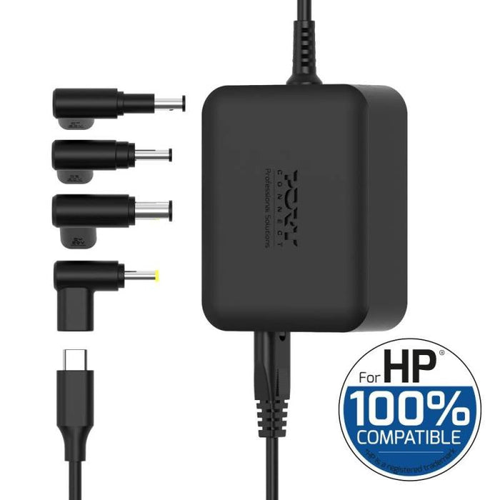 Fuente De Alimentación Secteur Gan 100w Hp - 4 Embouts-Negro