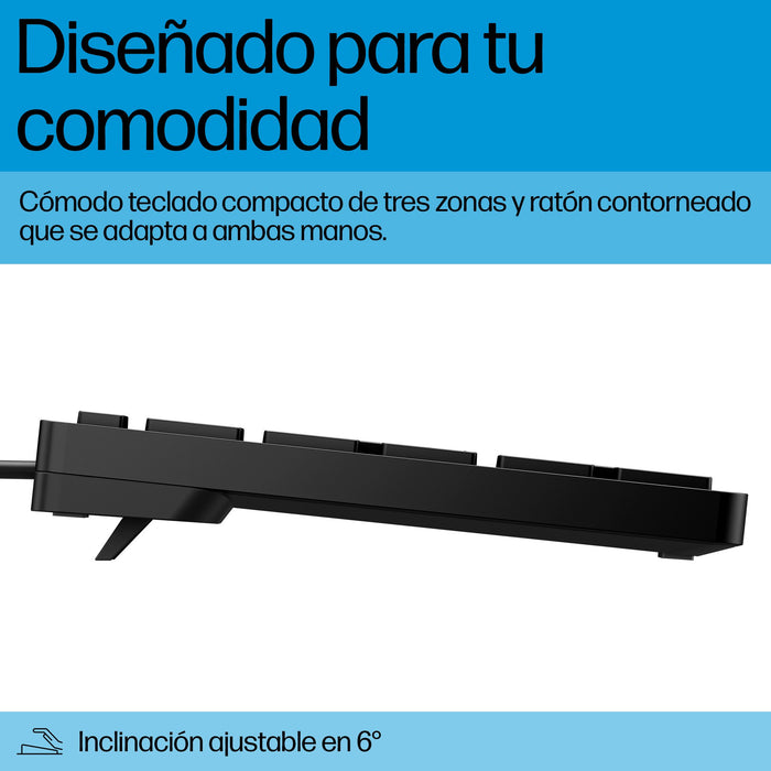 EAN 0194721887719 - HP Wired Desktop 320MK Mouse and Keyboard teclado Ratón incluido Oficina USB Negro imagen 5