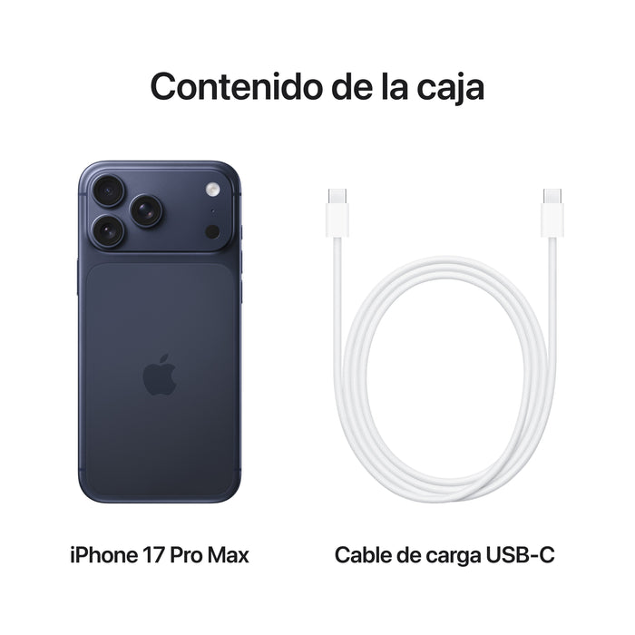EAN 0195950639216 - Apple iPhone 17 Pro Max 17,5 cm (6.9") SIM doble iOS 26 5G USB Tipo C 256 GB Azul imagen 8
